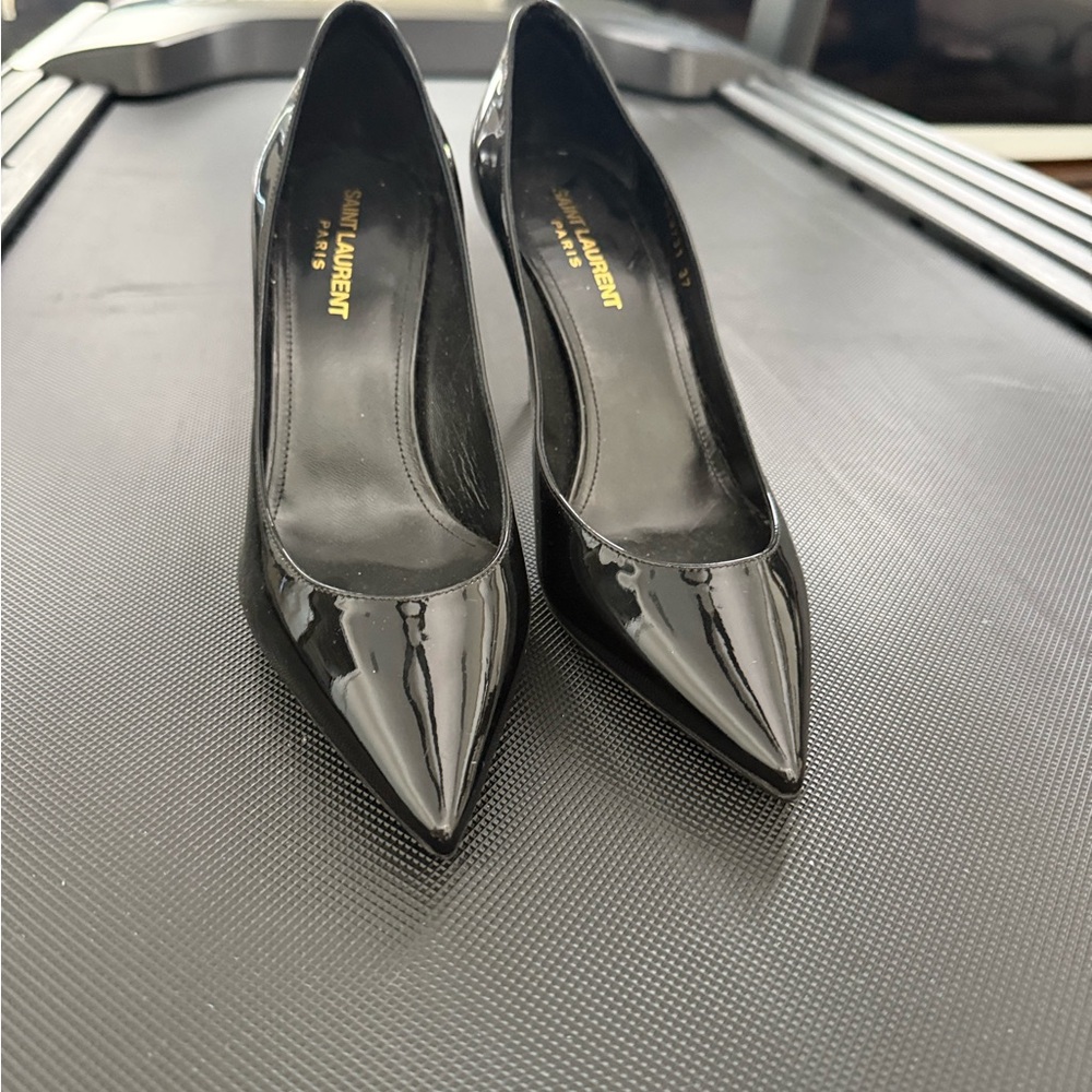 Saint Laurent Black Stiletto Heels